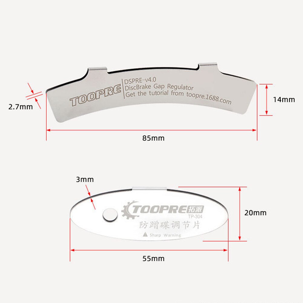 Mtb terrengsykkel skive bremseklosser justeringsverktøy sykkel bremseklosser rotor justering spacer sykkel reparasjonssett