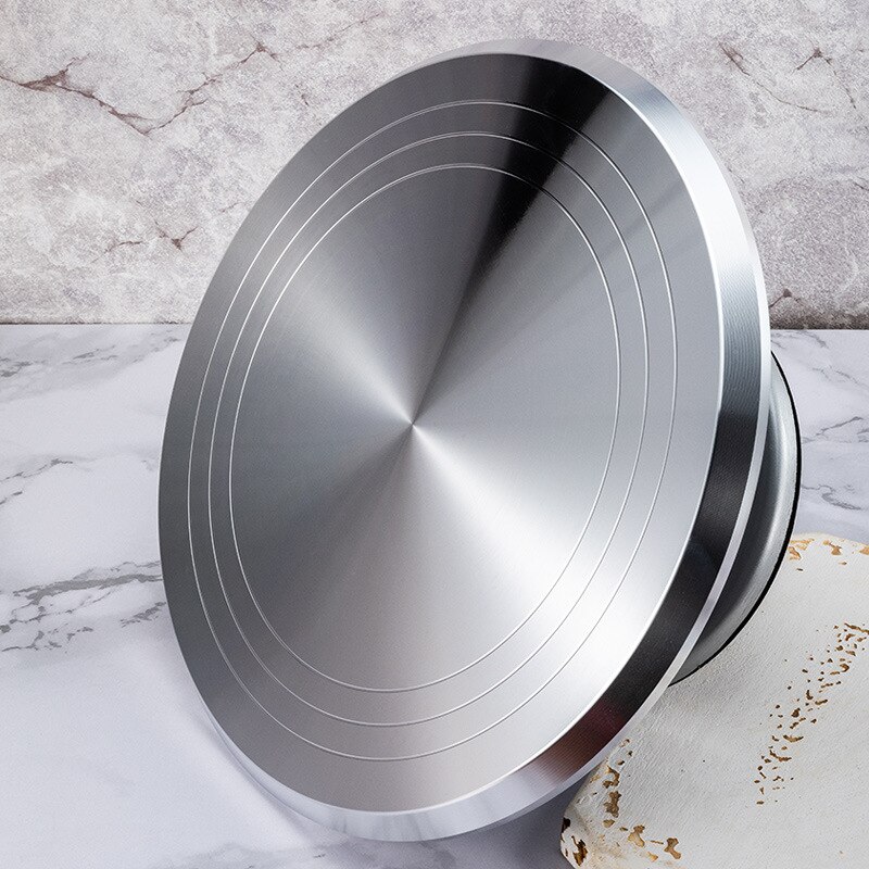 12 Inch Aluminium Cake Draaitafel Decoratie Draaitafel Taart Stand Roterende Cake Decorating Stand