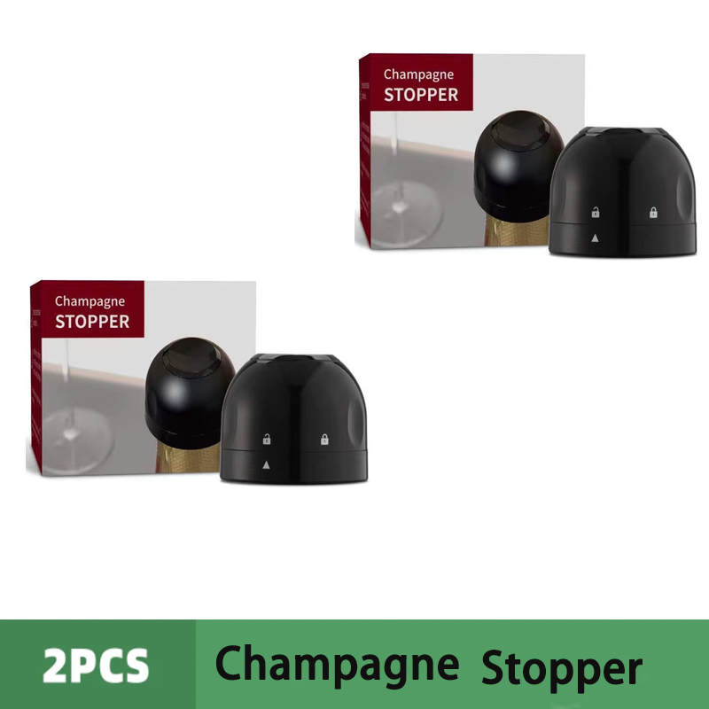 1/2 st Vacuüm Wijnfles Cap Stop Verzegelde Opslag Vacuüm Geheugen Wijn Stopper Push Stijl Bar Wijn Kurk Zwart Bar Gereedschap: Rood