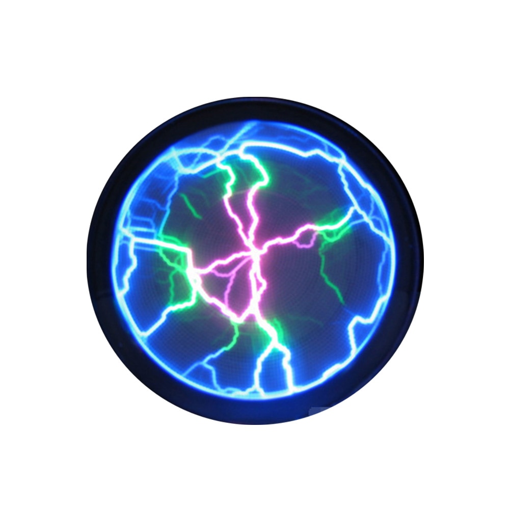 Fancy Colourful Led Light 2.5 Inches Battery Powered Glass Sensor Mini Pocket Plasma Lighting Plate Disk Disco Party Club Decor