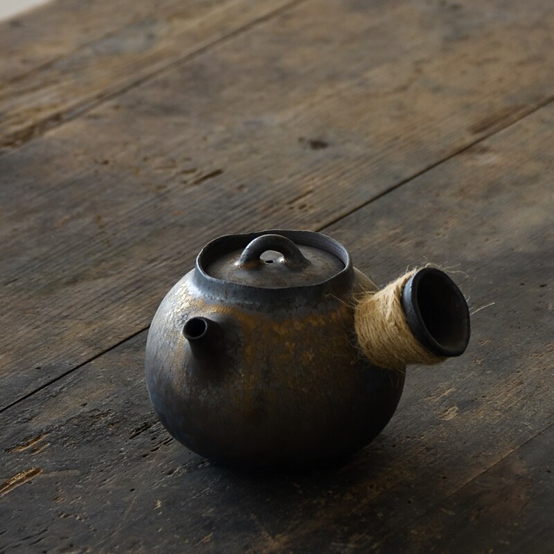 Japansk keramik kyusu tekande kinesisk kung fu tepotte drinkware 200ml: Default Title