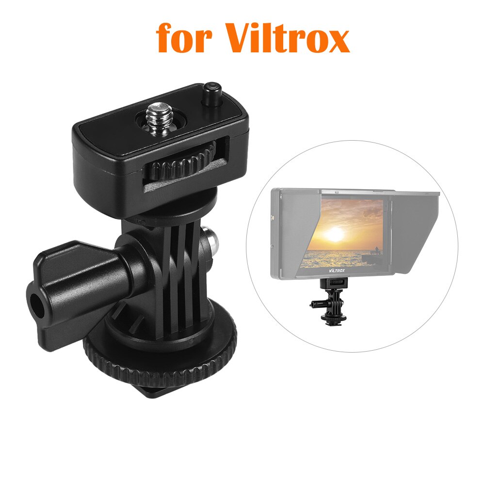Andoer Einstellbare Kalten Shoe Mount Adapter mit 1/4 "Schraube für Viltrox DC-90 DC-70 DC-50 Monitor L132T L116T LED video Licht: for Viltrox