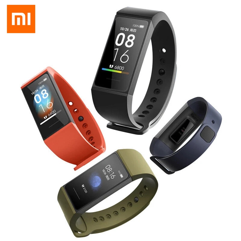 Xiaomi-reloj inteligente Redmi Band, pulsera con pantalla Larg de 1,08 pulgadas, Control de música, Bluetooth, impermeable, rastreador de Fitness