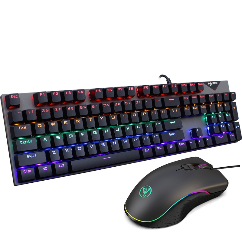 Ergonomic Keyboard and Mouse Set Kit for Computer Pc Gamer Colors