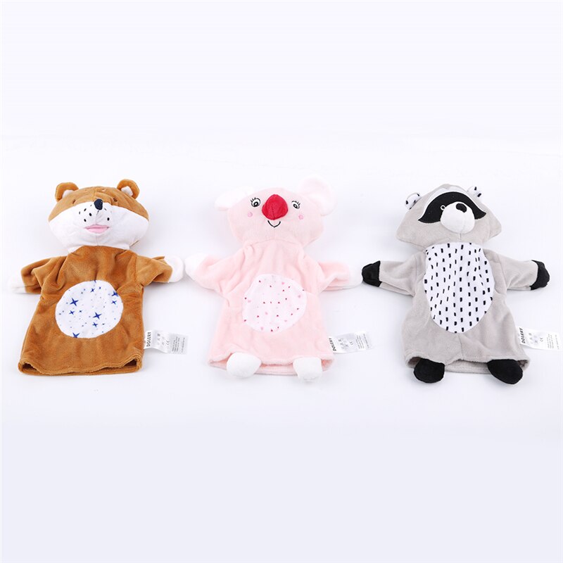 Peluche bébé dessin animé animal koala marionnette à main petite enfance interaction parent-enfant gants jouet bébé accessoires de narration