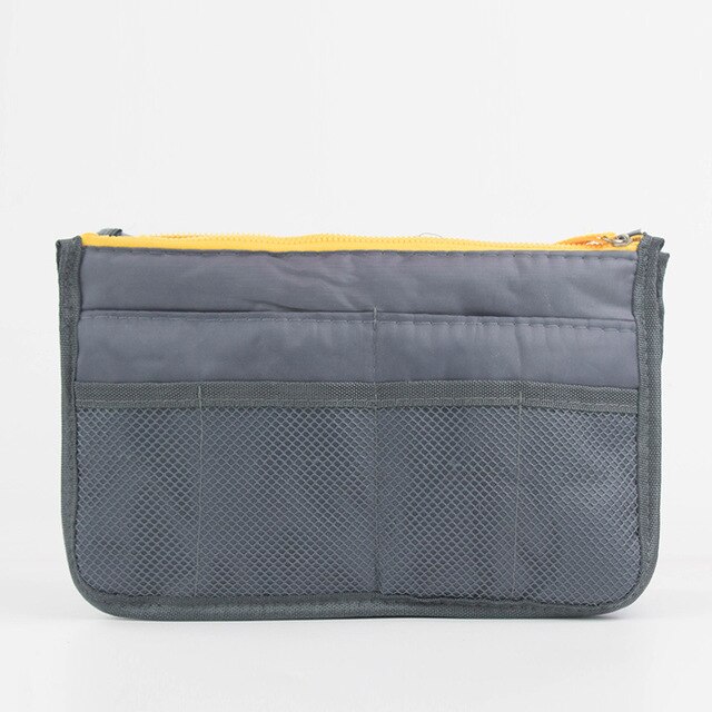 MOGULVXING Cosmetic Bag Travel Organizer Portable Beauty Pouch Functional Bag Toiletry Make Up Makeup Organizers Phone Bag Case: Gray