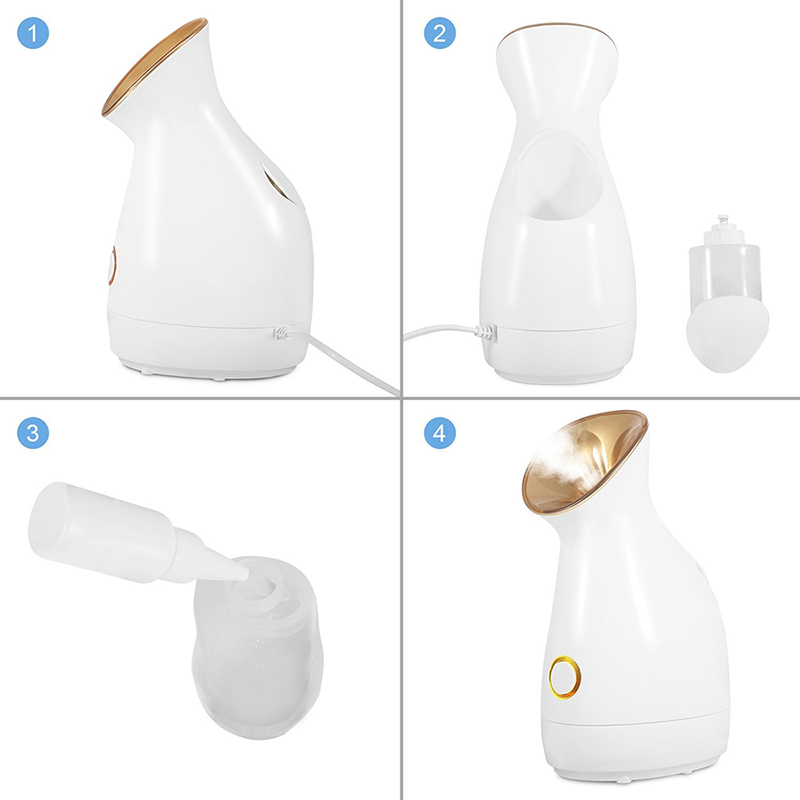 Máquina de vapor Facial cuidado de la piel saludable Nano Steam Releax tu mejor de vida para la limpieza de la cara de la novia