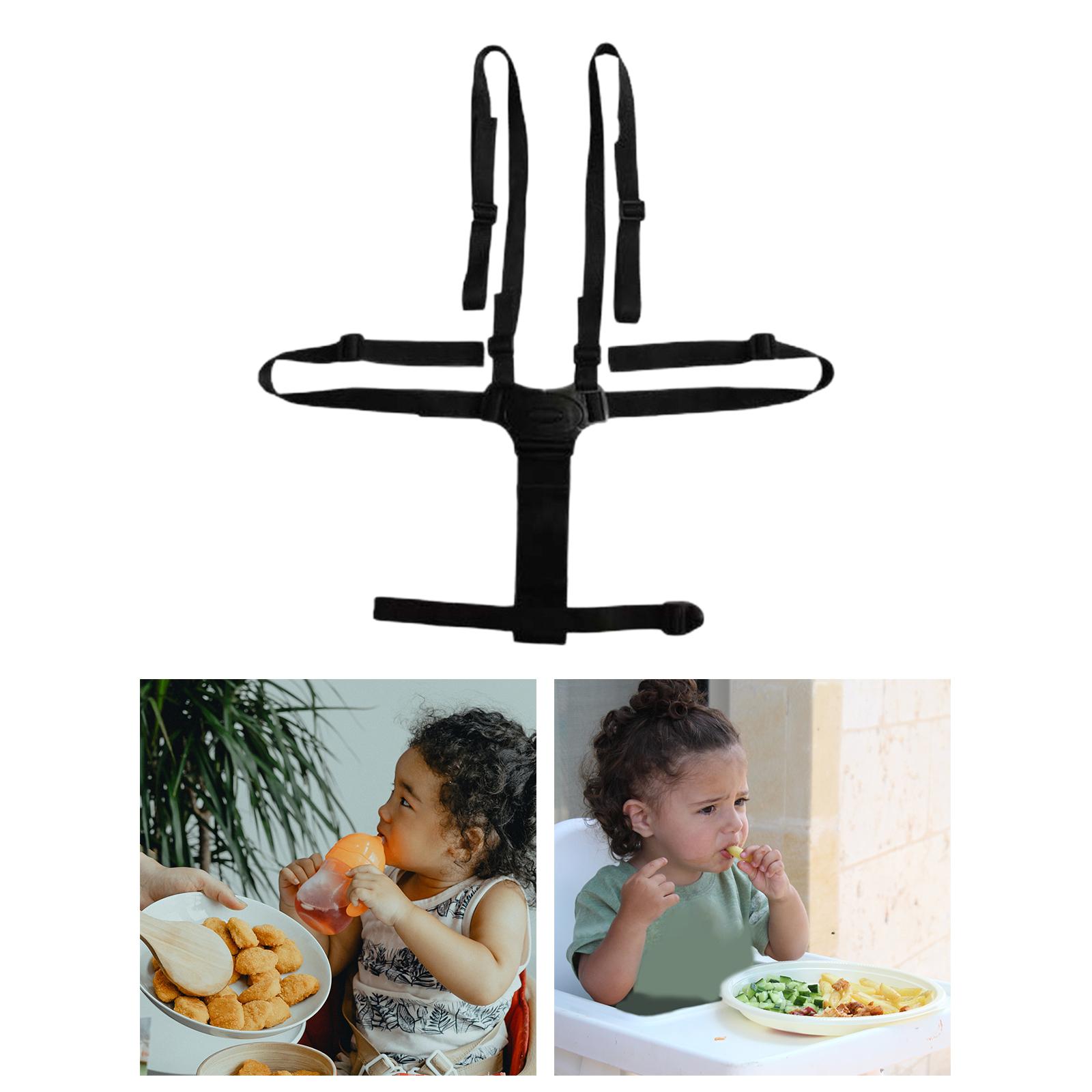 Harnais de chaise haute universel pour bébé, 5 points, ceinture de sécurité réglable pour enfants, poussette, Buggy