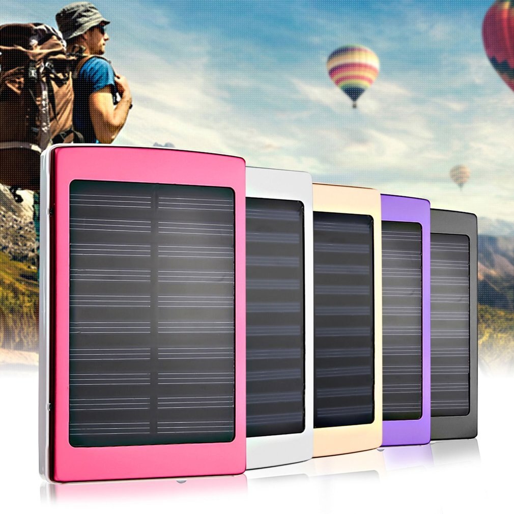 Portable Size 50000mAh Large Capacity Solar Panel Power Bank Outdoor External Battery Charger for Smartphones Promotions