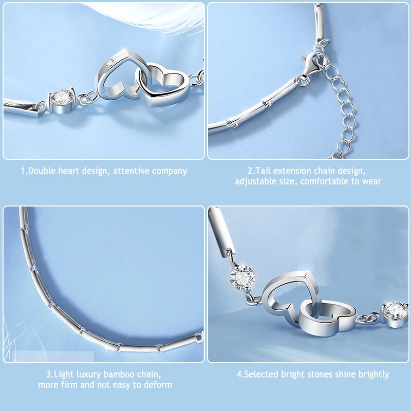 Armband Charm Ketting Armband Elegante Mooie Mode Armband Sieraden Accessoires Charm Ketting Armband Voor Vrouwen EIG88