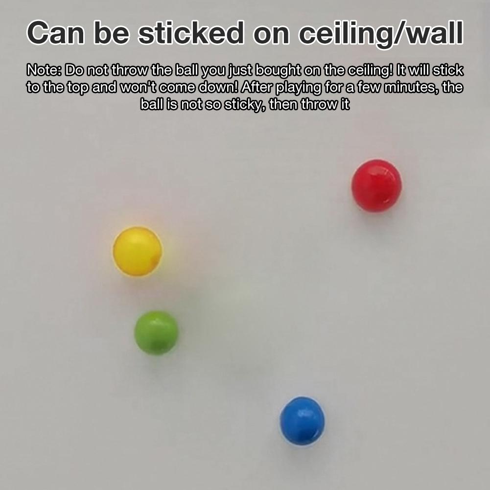 Sticky Wall Ball Wall Sucking Ball Funny Decompression Ball For Adults Relieve Stress Ease Emotions Exercise Baby Cognitive