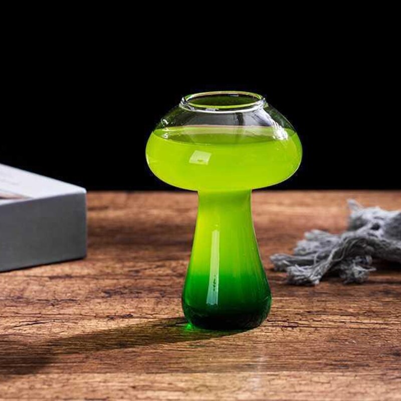 Mushroom 380ml Cocktail Glass , Novelty Drink Cup for KTV Bar Night Party