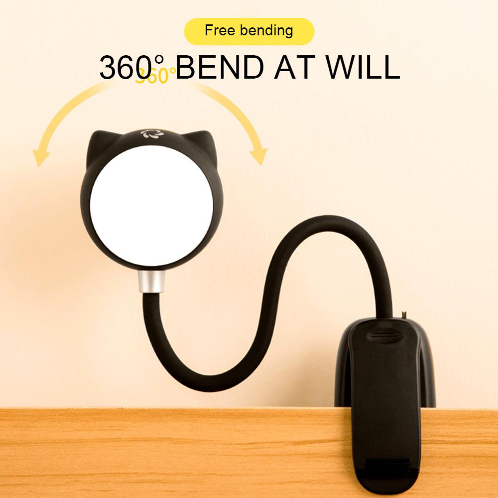 Rechargeable Clip-on Study Light Gooseneck 12 LEDs Dimmable with Bluetooth Speaker Functionspeaker clip light