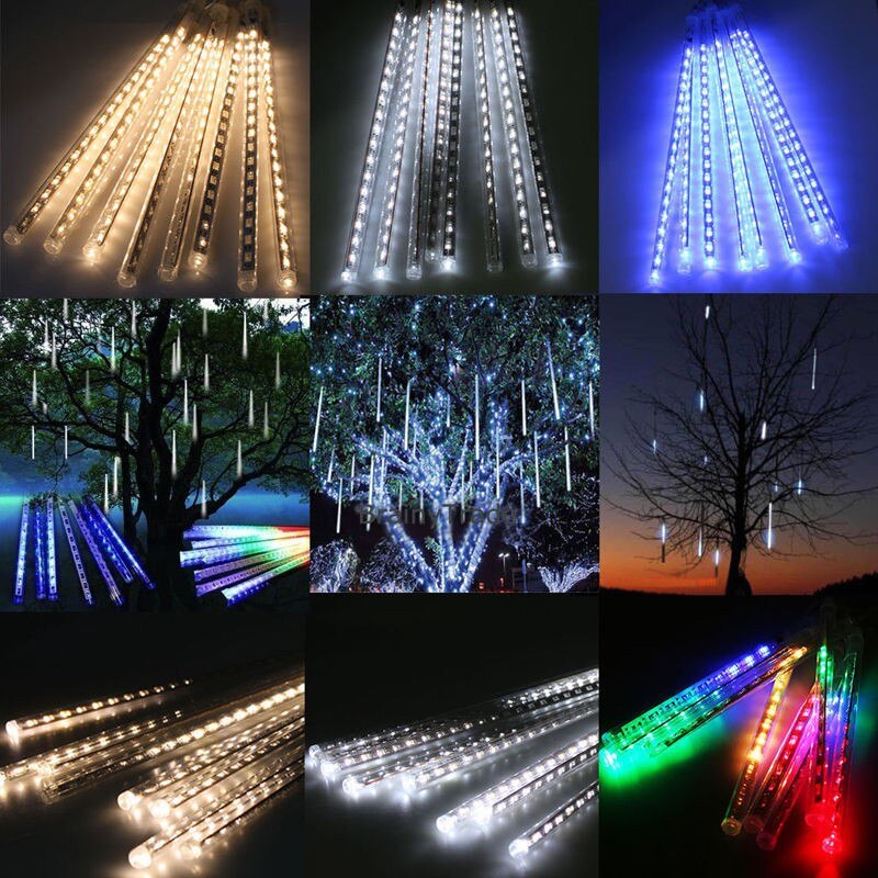 30CM AC220V Led string light Christmas light Meteor Shower Falling Star Rain Icicle Snow Fall LED Xmas String Light