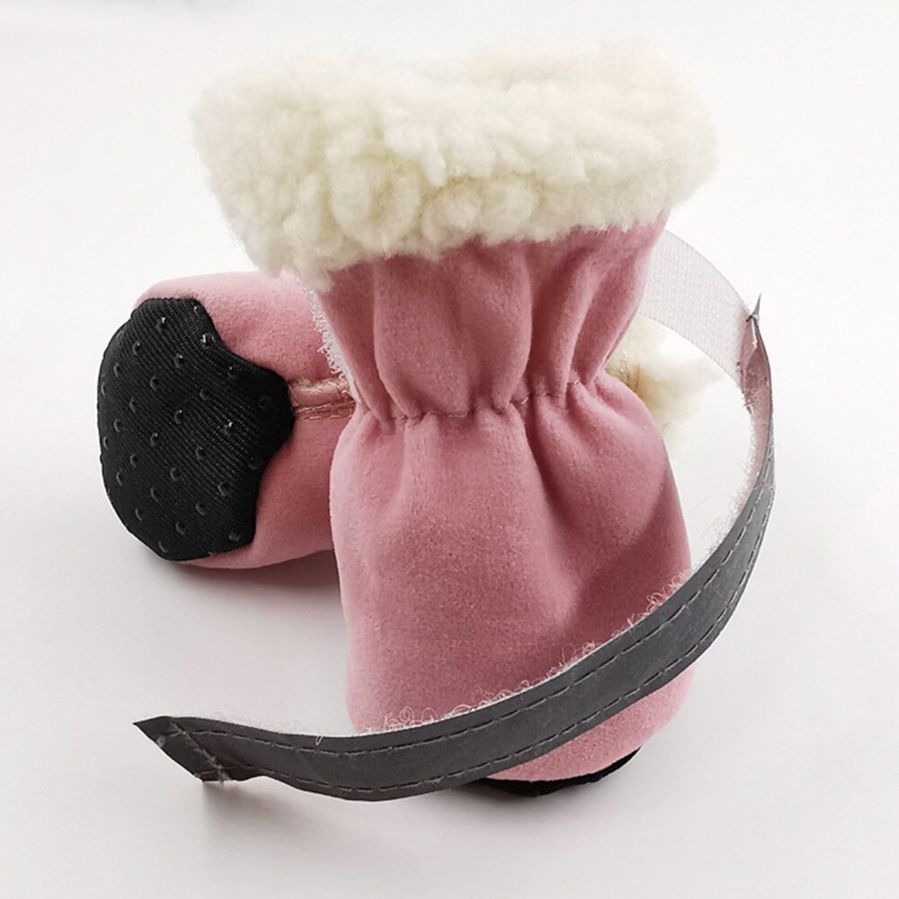 Hondenschoenen, reflecterende sneeuwlaarzen, wintersokken, antislip kattenschoenen voor honden en katten, reflecterende strip schoenen voor huisdieren, antislip 4 stuks