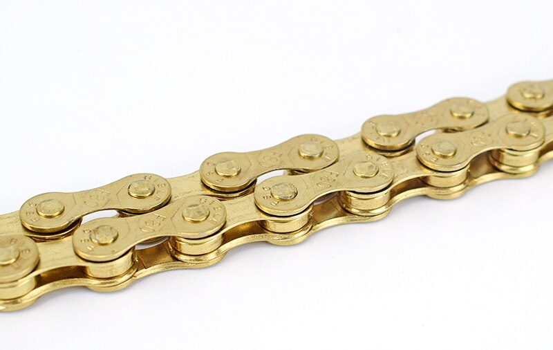 F80 Bicycle Chain Gold 8 Speed 116L Bike Chain 24 Speed Solid Paltes Mountain Road Bike Chains 8S Ultralight 309g Boxed