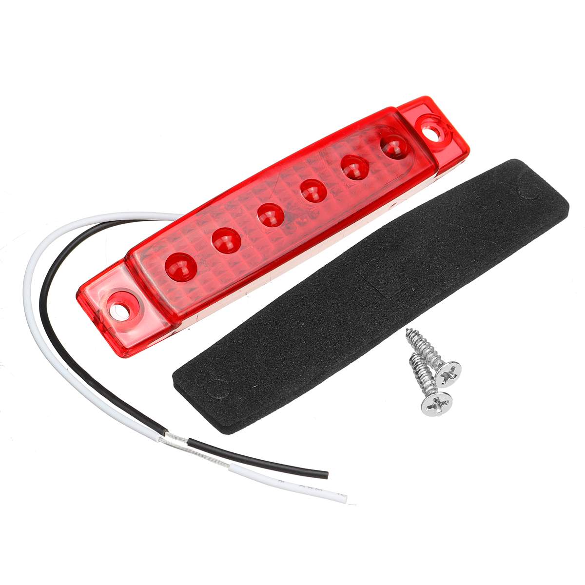 10pcs 12V Bus Trailer Truck LED Side Marker Lights Tail Lights Indicator Parking Light Signal Camper Caravan Boat Lorry Amber