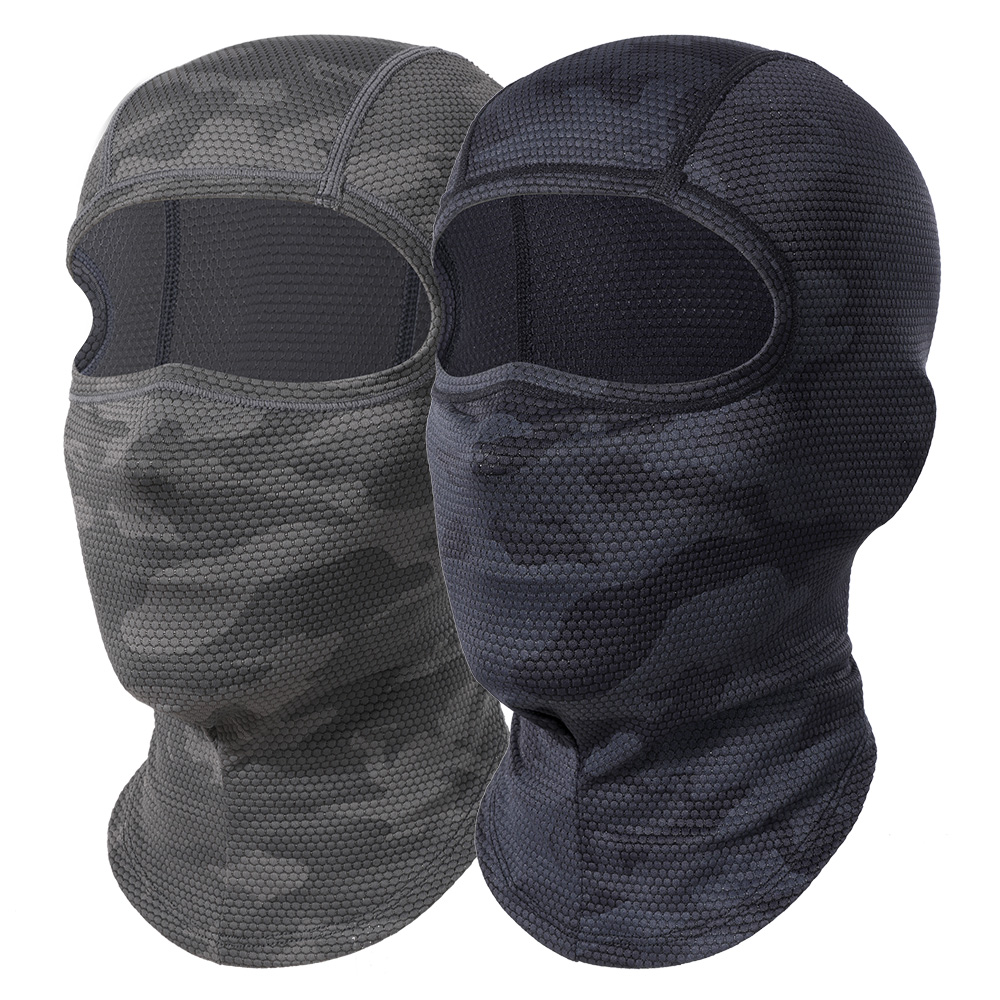 Ciclismo rosto cheio balaclava máscara facial de resfriamento respirável gelo seda wicking absorvente chapelaria para capacete da bicicleta equitação engrenagem: Verde exército