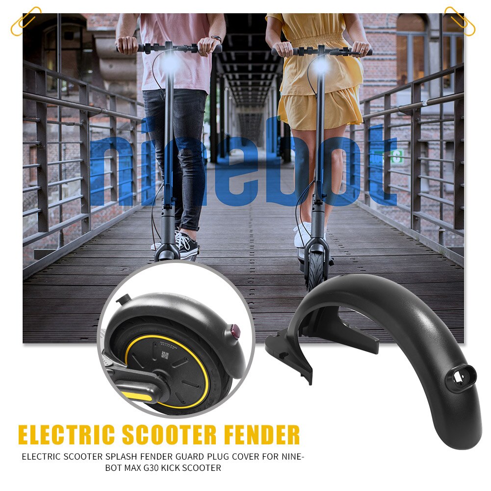 Scooter elétrico splash fender guarda plug capa e-scooter acessórios de substituição peças para ninebot max g30