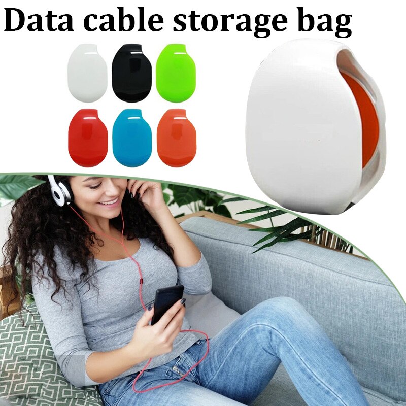 Datakabel Oortelefoon Opslag Mobiele Telefoon Automatische Take-Up Hub Digitale Draad Handig En Duurzaam Datakabel Oortelefoon Opslag