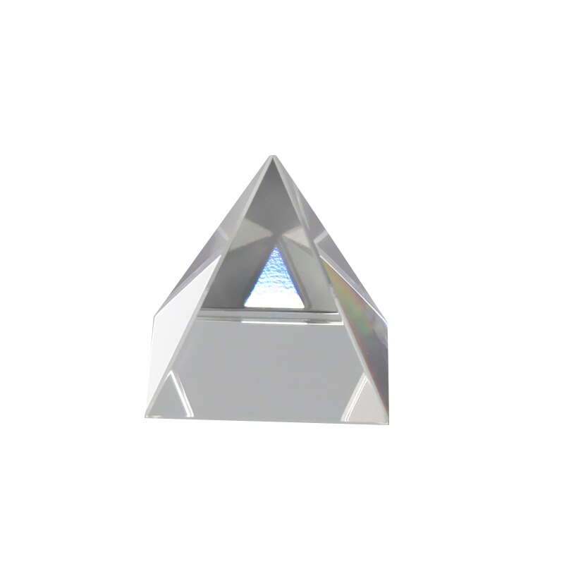 Egyptiske pyramider glas optisk prisme 50mm krystal fotografering trekant lys guide videnskab boligindretning undervisning