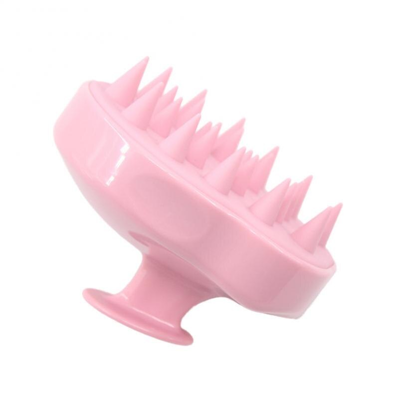 Cepillo de silicona para masaje de cuero cabelludo, cepillo para lavado de pelo, ducha, Spa, adelgazante, 1 unidad