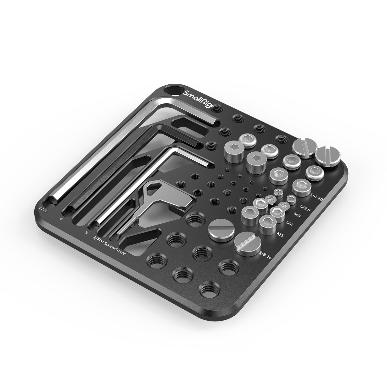 SmallRig Screw and Hex Key Storage Plate Portable Camera Tool 20Pcs Screws and Hex Keys Set for Camera Rigs Storage Plate MD3184