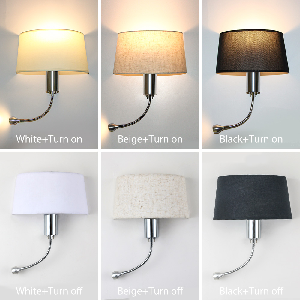 Moderne LED Wandlamp met Schakelaar E27 Lamp Slaapkamer Schansen Indoor Vanity Badkamer Industriële Decoratie Thuis Muur Gemonteerd Licht