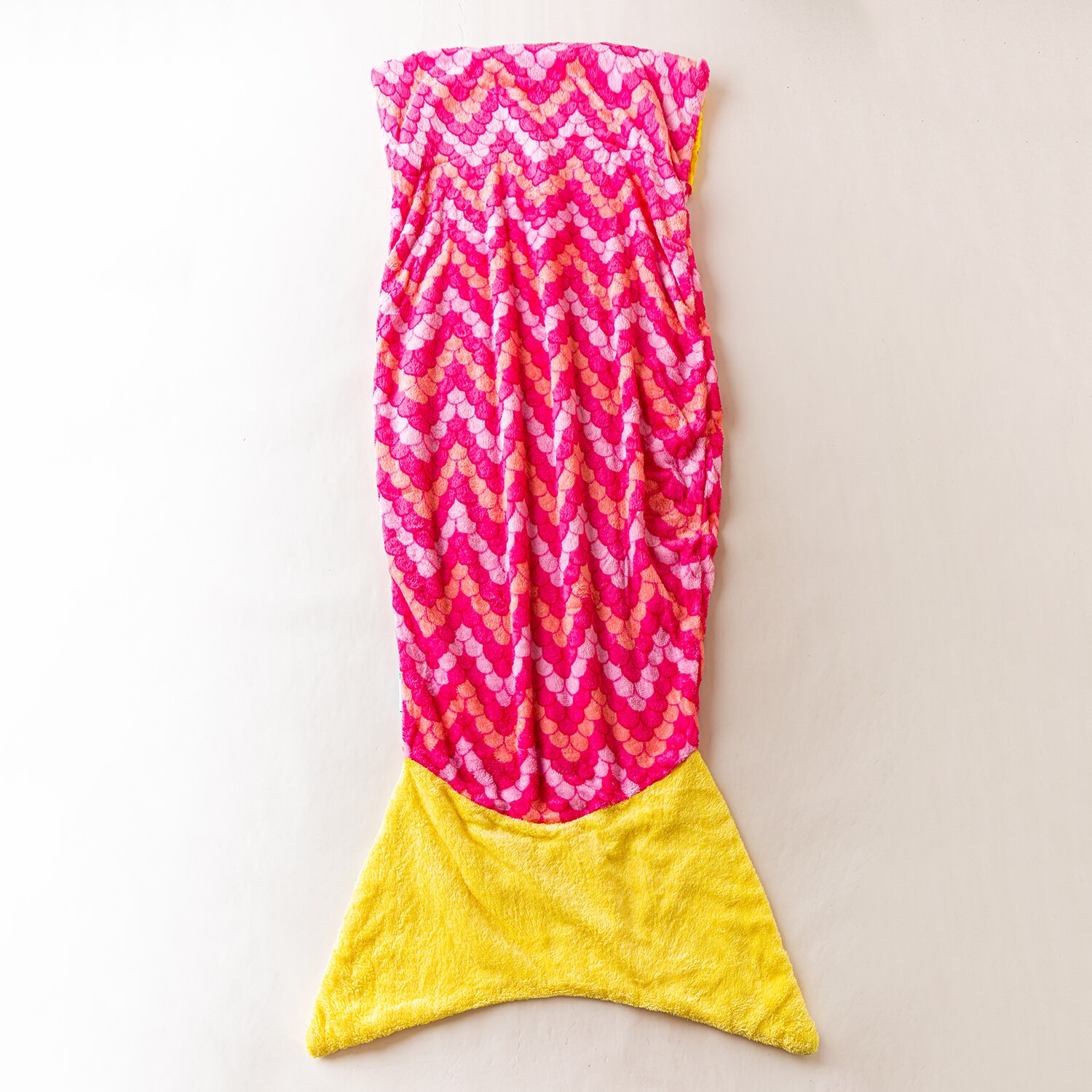 Koc w kształcie ryby rzut kolorowy syrenka ogon ryby koc dla dorosłych dzieci Super miękkie wszystkie sezony koce robić spania