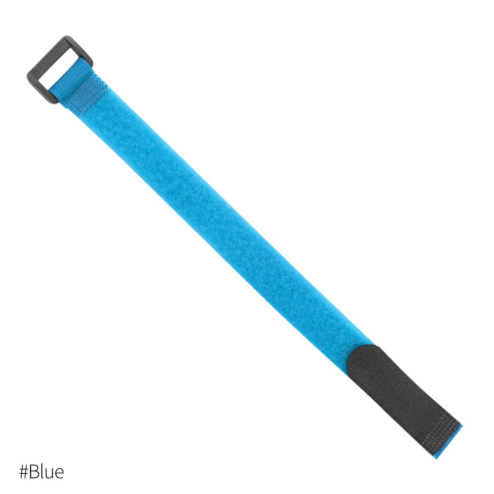 10 stück 2*50cm Mehrweg Befestigungs Fahrrad binden Nylon Haken &Ampere; Schleife dauerhaft Multil Zweck Selbst-Klebstoff Gurt Kabelbinder: Blau