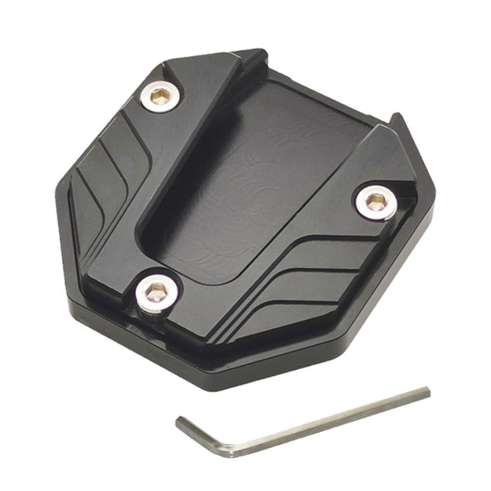 Motorfiets Kickstand Extender Voet Zijstandaard Verlengstuk Voetsteun Plaat Anti-Slip Vergrote Basis Motor Accessoire: Army Green