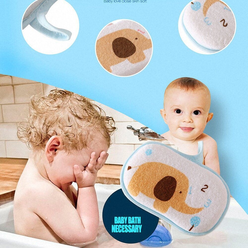 Kraan Baby Peuter Handdoek Pasgeboren Wrijven Olifant Spons Wrijven Bad Borstels Baby Care Douche Producten Baby Bad Accessoires