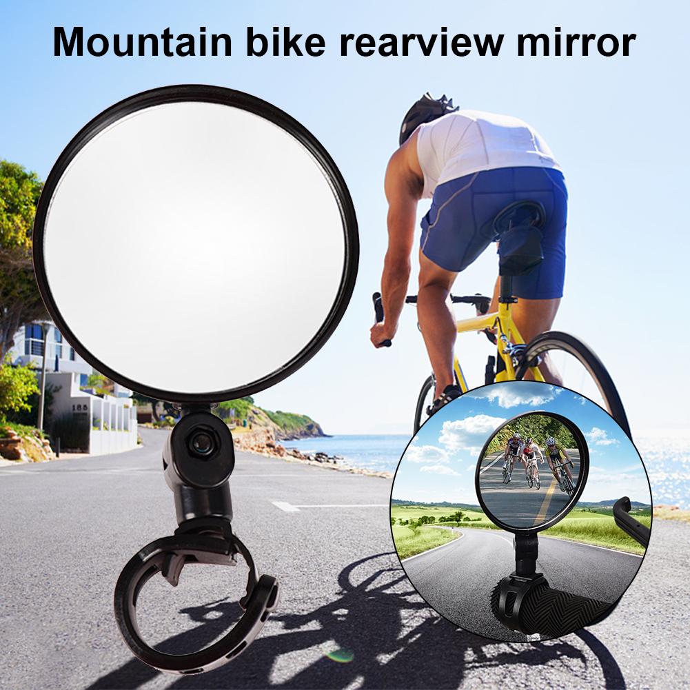 Cykelspegel 360 graders säker backspegel stötsäker konvex spegel universal för 15-35mm de flesta terrängcyklar skoter