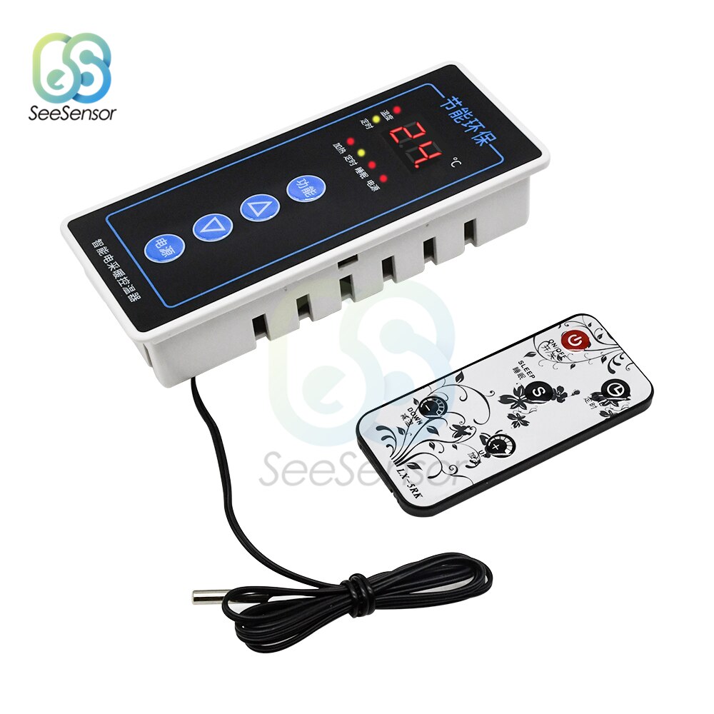 AC 110-220V Intelligent Electric Heating Thermostat LED Digital Temperature Controller Timer Switch Heating Timing Mode