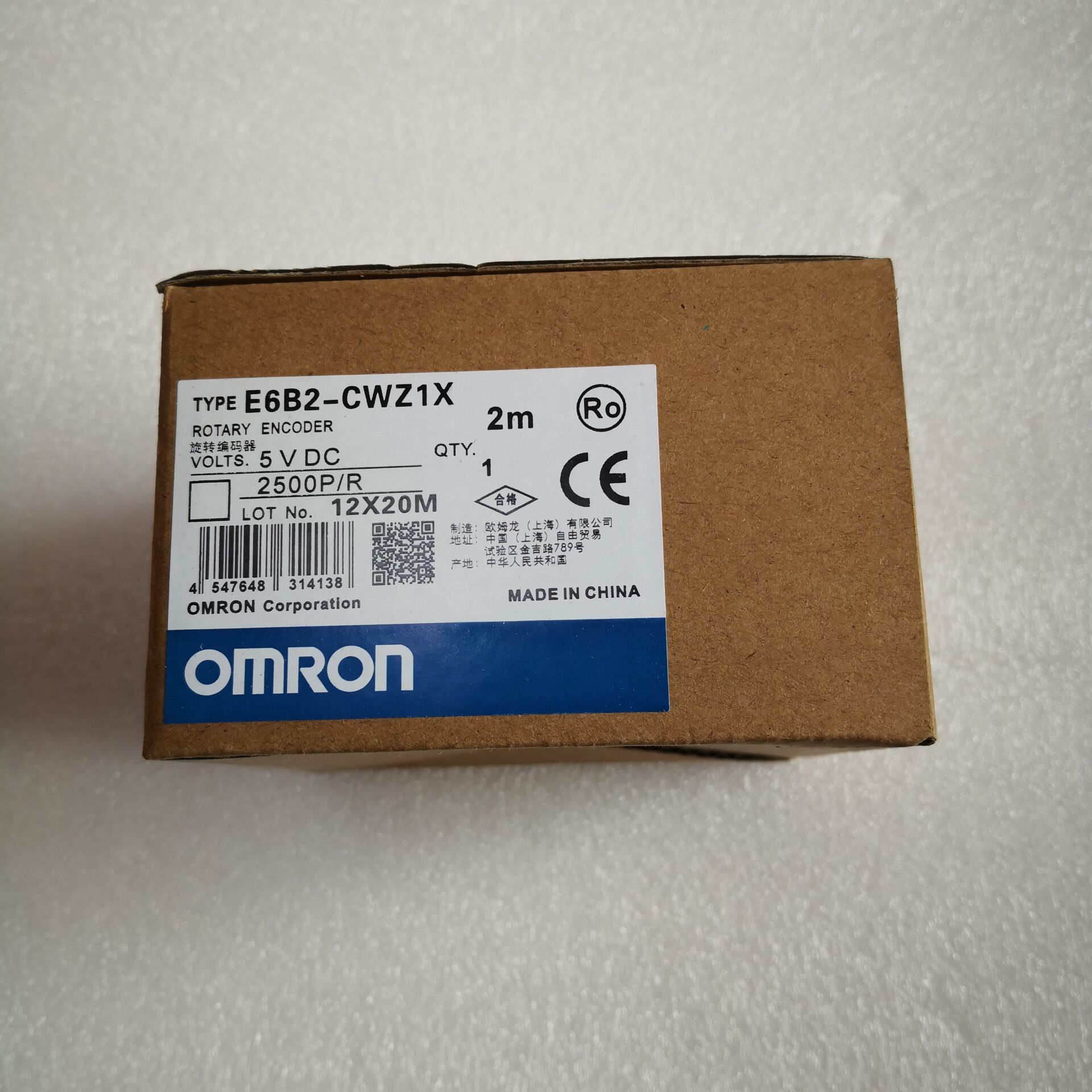 E6B2CWZ1X OMRON Encoder Rotativo E6B2-CWZ1X 10 20 30 40 50 60 100 200 300 360 400 500 600 1000 1024 1200 1800 2000 2500P/R DC5V