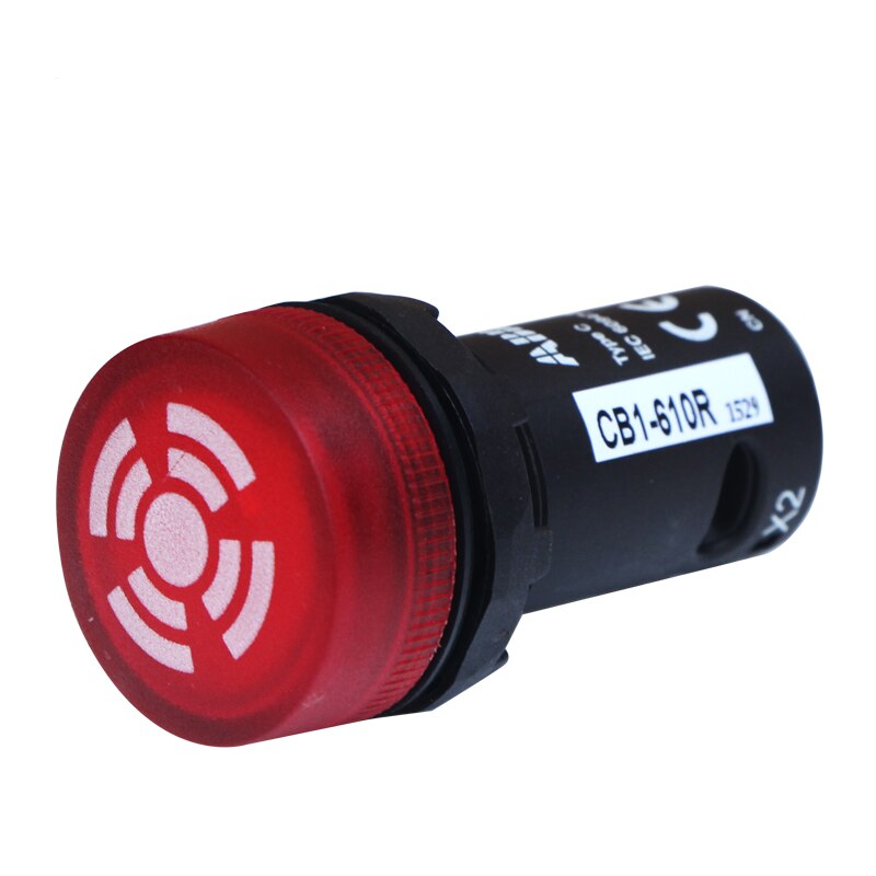 CB1-610R sonido pulsador zumbador compacto con luz pulsante-Roja.