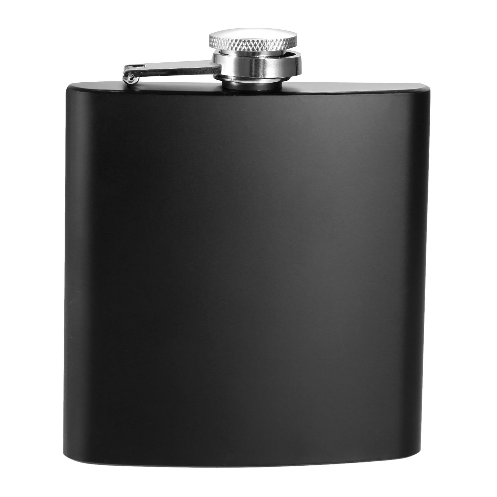 1Pc Schwarz Tragbare Edelstahl 6 Unzen Hüfte Flaschen Wein Topf Alkohol Kolben Flasche Wodka Schnaps Flasche für Reise Picknick