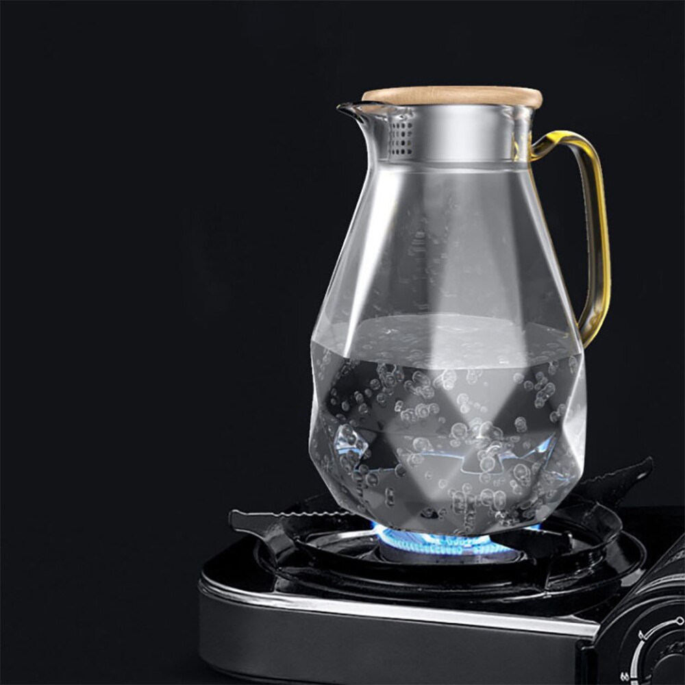 Water Pitcher Beverage Glass Pitcher Heat Resistant Glass Pitcher