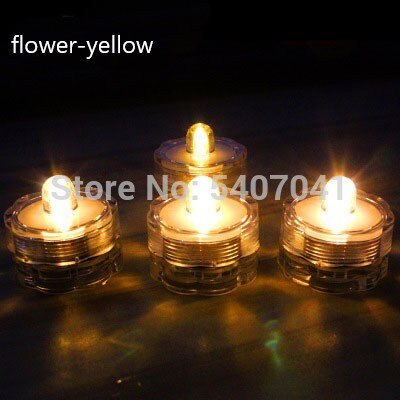 Silikonowe formy DIY świecznik choinka lampka do sypialni pojemnik formy żywica epoksydowa rękodzieło Charm narzędzie do wyrobu biżuterii: flower-yellow