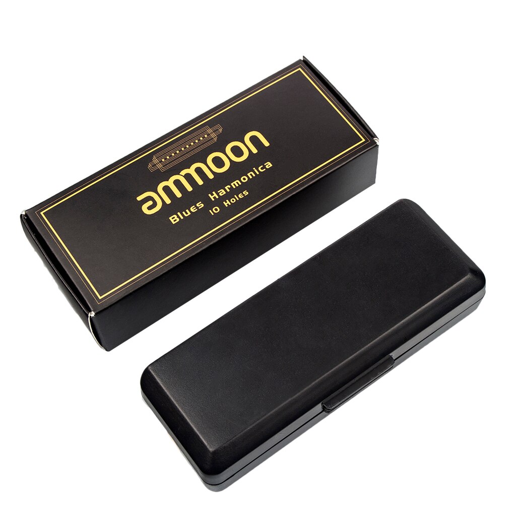 Ammoon 10 Gaten 20 Tones Entertainment Blues Harmonica Mondharmonica Sleutel Van C Met Voor Kinderen Beginners