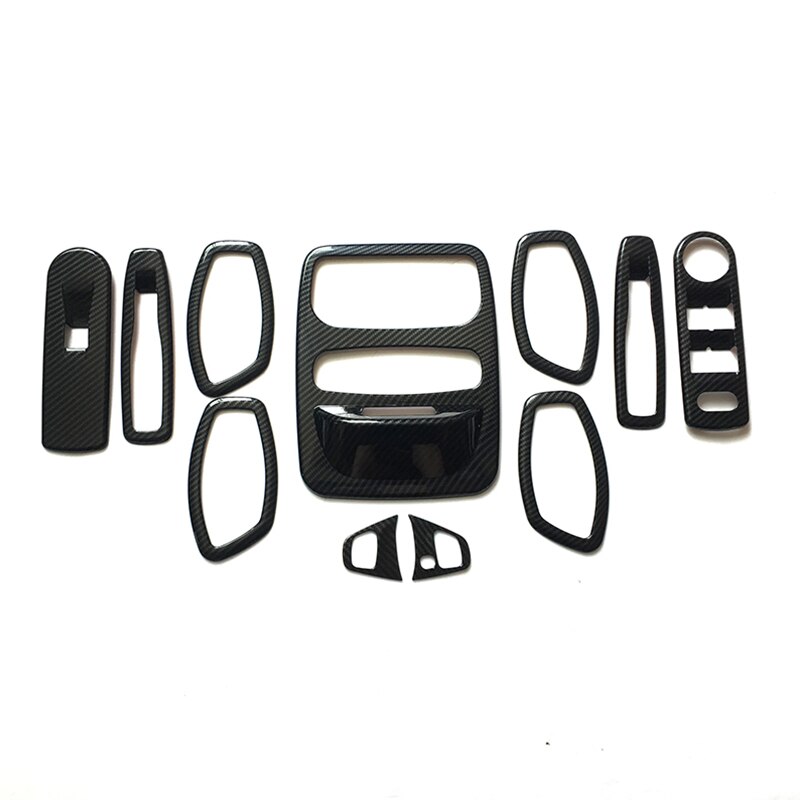 Til renault clio iv clio 4 abs kulfiber front læselampe lampeskærm panel cover trim bil styling tilbehør