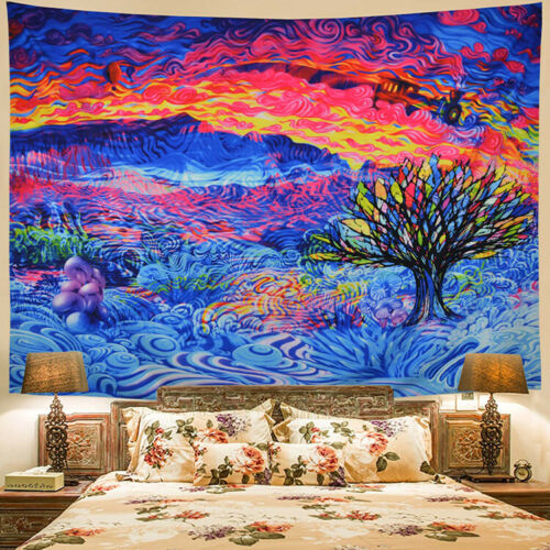 Facy Gedrukt Wandtapijten Psychedelische Mount Monster Tapestry Art Wall Opknoping Thuis Deken Decor Tapestry: 7