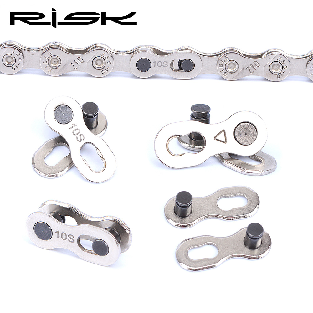 RISIKO 6/7/8/9/10/11/12 Geschwindigkeit Fahrrad kette Quick Link stecker lock set MTB Straße Fahrrad Power Kette Quick Release Schnalle
