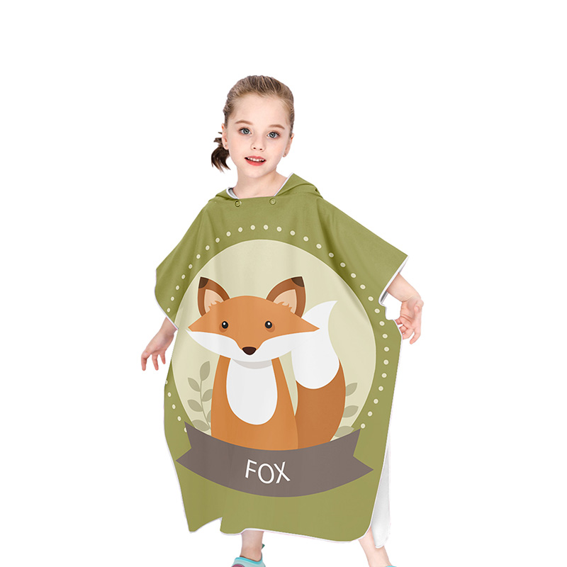 Niño baño Poncho tela de microfibra Poncho niños niñas verano Poncho de playa traje de Natación en Piscina Toalla de playa Toallas secas con capucha: 16B