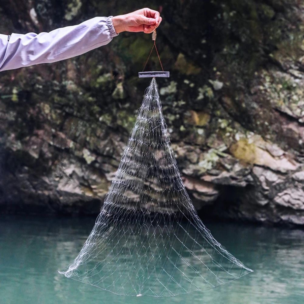 Thread Net Fishing Net Blue Green Luminous Bead Net Tackle High-carbon Steel Fishing Traps Fishing Accessories