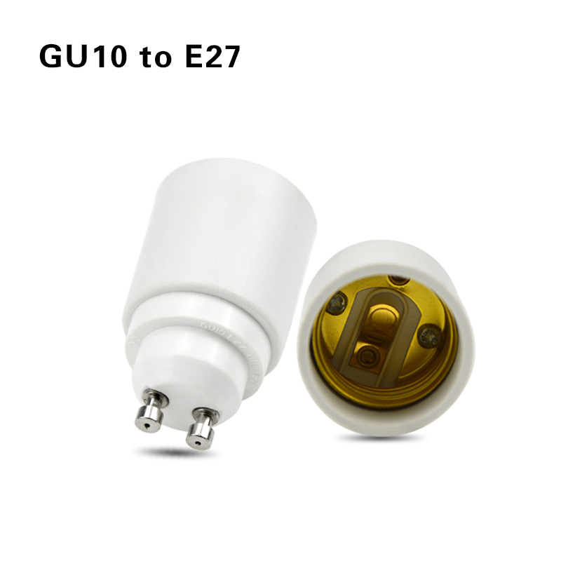 1pc Gu10 E12 E14 E26 E27 G24 B22 Fireproof LED CFL Lamp Holder Converter Light Socket Bulb Base Splitter Extension Adapter: green