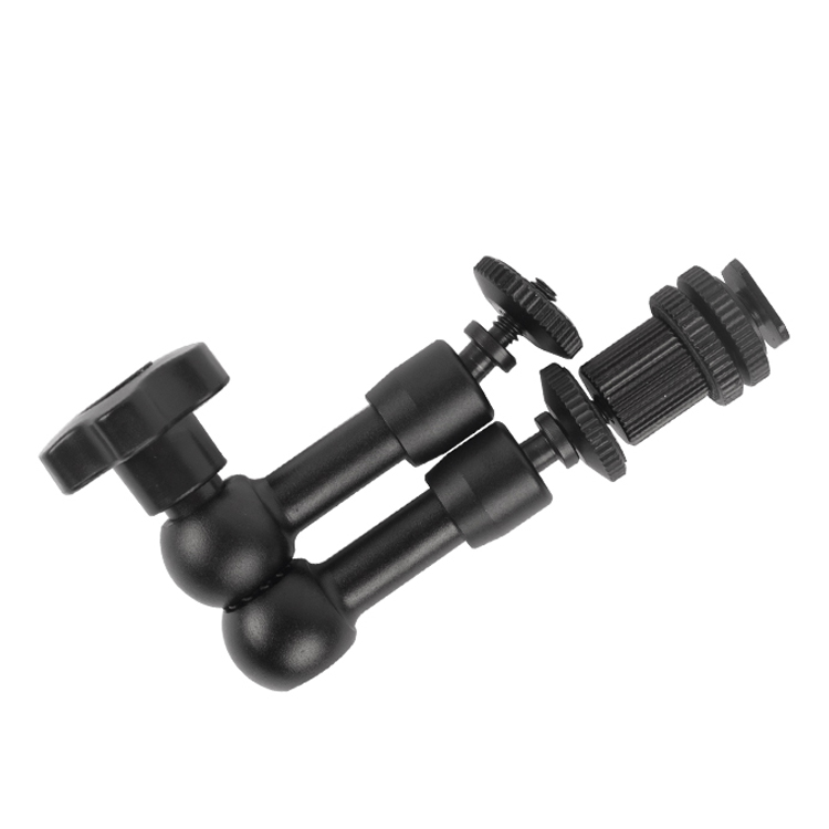 7 / 11 Inch Adjustable Friction Articulating Magic Arm + Super Clamp Crab Clip for DSLR LCD Monitor LED Light Camera Accessories: 7 inch magic arm