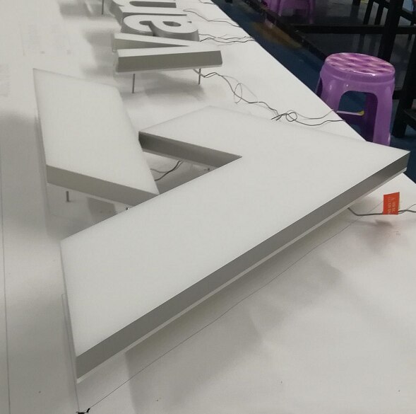 front and back lit 3D lighting signage bright waterproof acrylic sign letter for advertising