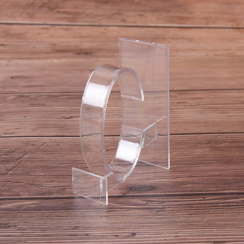 1 pieza 80x35x60mm Soporte para reloj joyería de plástico brazalete pulsera reloj soporte de exhibición