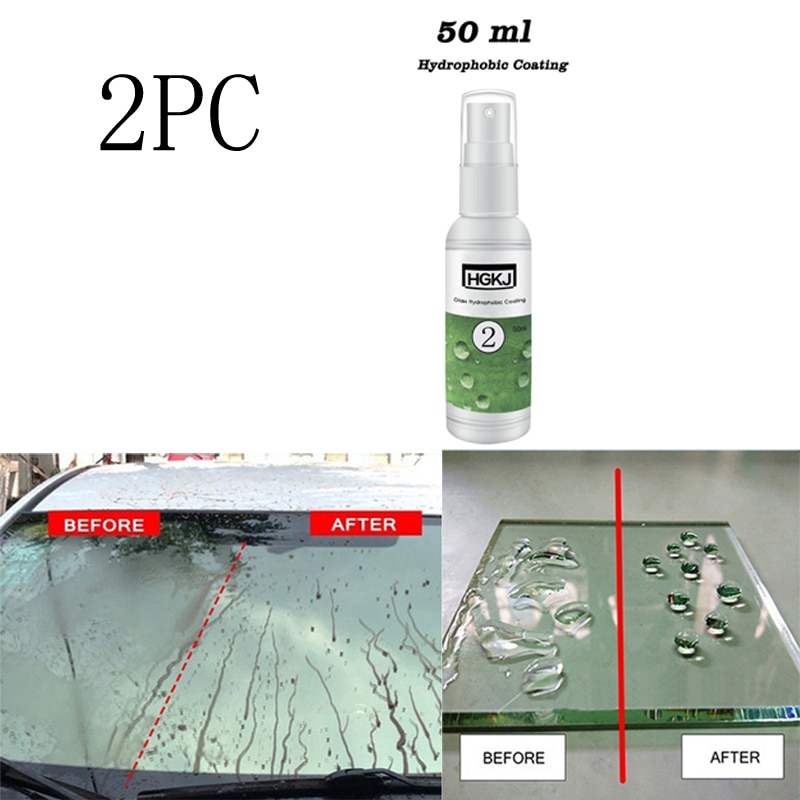 2 Pc HGKJ-2 Glas Coating Technologie Waterdicht En Regendicht Middel Nano Glas Hydrofobe Coating 50 Ml + 50 Ml